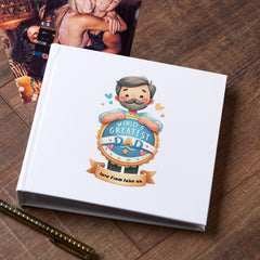 Personalised World's Greatest Dad Vintage Photo Album Gift Photo Album ukgiftstoreonline