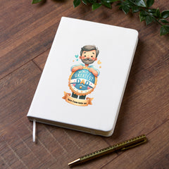 Personalised World's Greatest Dad Journal Gift Leatherette Notebook Diary Personalised Notebook ukgiftstoreonline