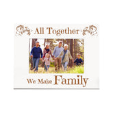 All Together We Make Family White Wooden Photo Frame