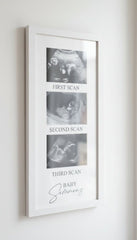 Personalised Baby Scan Photo Frame With Multi aperture Three Photos Photo Frame ukgiftstoreonline