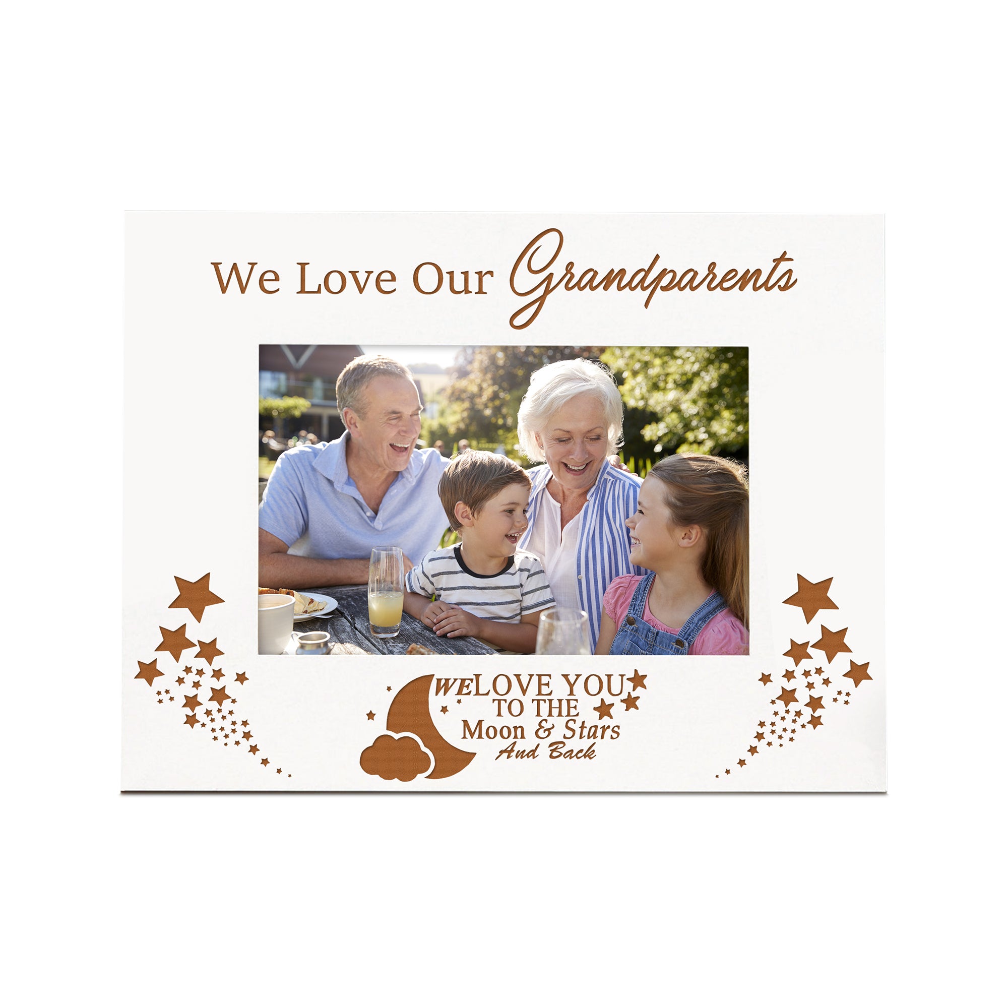 We Love Our Grandparents White Wooden Photo Frame Gift Photo Frame ukgiftstoreonline