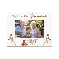 We Love Our Grandparents White Wooden Photo Frame Gift