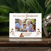 We Love Our Grandparents White Wooden Photo Frame Gift