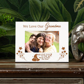 We Love Our Grandma White Wooden Photo Frame Gift
