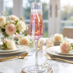 Personalised Champagne Flute – Tall Prosecco Glass | Custom Engraved Rainbow Glassware Gift Champagne Glasses ukgiftstoreonline