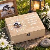Pet Memorial Keepsake Box, Wooden Photo Memory Gift For Pet Lovers Keepsake Memory Box ukgiftstoreonline