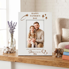 Happy Father's Day Personalised White Photo Frame Gift Photo Frame ukgiftstoreonline