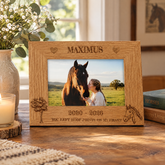 Personalised Engraved Horse Remembrance Memorial Photo Frame gift personalised photo frames ukgiftstoreonline