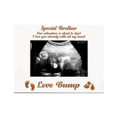 Baby Pregnancy Scan White Wooden Photo Frame Brother To Be Gift Photo Frame ukgiftstoreonline