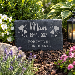 Memorial Plaque Personalised Engraved Grave Stone Slate Marker Headstone Personalised Garden Stone Slate ukgiftstoreonline