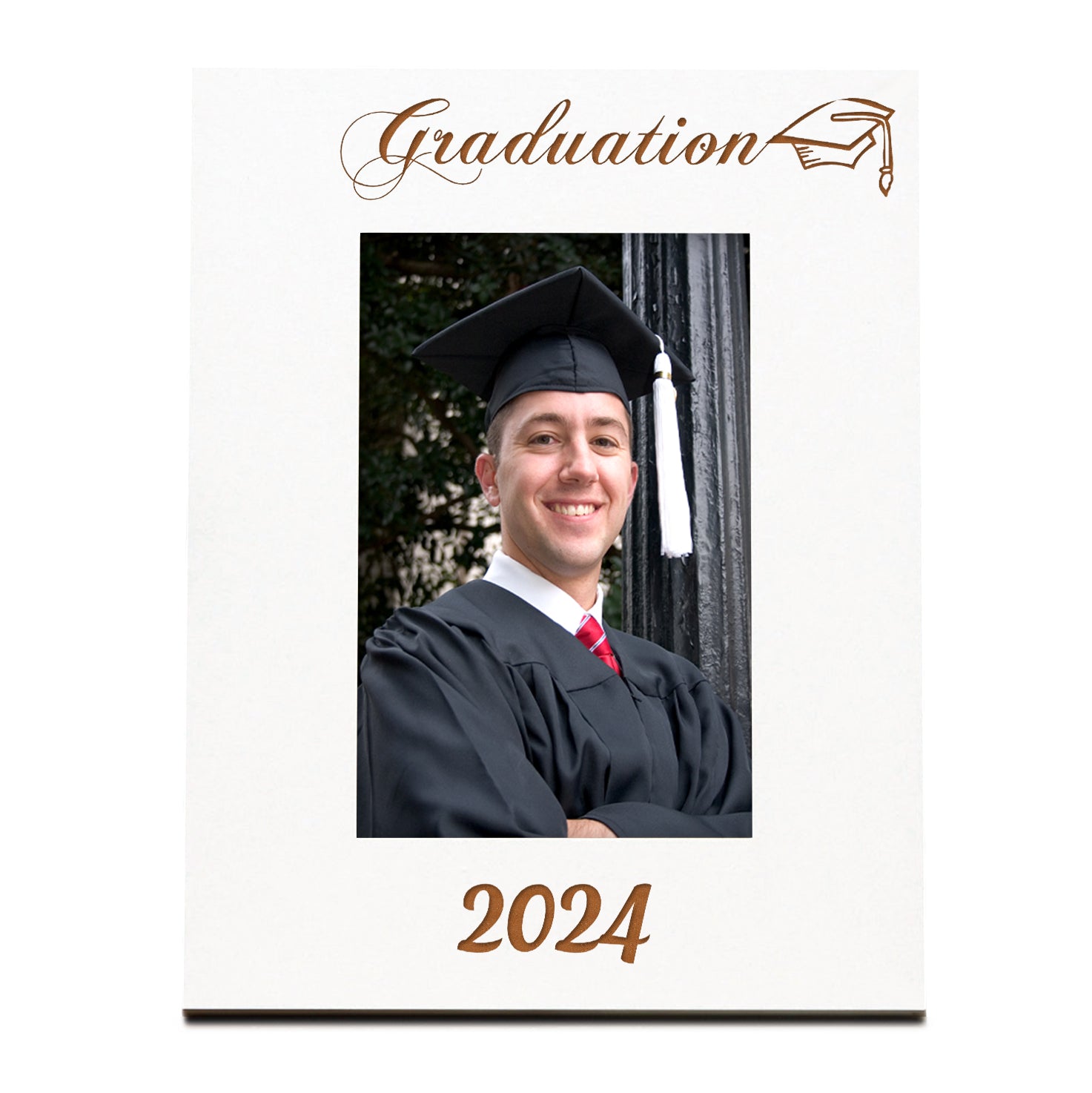 Graduation 2024 White Wooden Photo Frame Gift Photo Frame ukgiftstoreonline