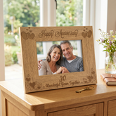Wooden Photo Frame - 30th Anniversary Oak Wood Frame With Engraving Anniversary Photo Frame ukgiftstoreonline