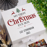 ukgiftstoreonline Personalised My First Christmas Eve Box With Reindeer & Tree Design