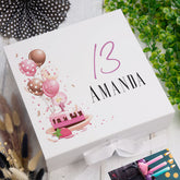 Personalised 13th Birthday Gifts For Her Keepsake Memory Box
