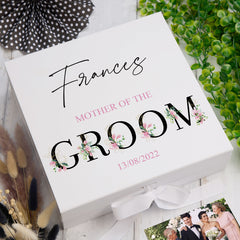ukgiftstoreonline Personalised Mother of The Groom Wedding Keepsake Memory Box Gift
