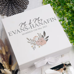 ukgiftstoreonline Personalised Mr & Mrs Wedding Keepsake Memory Box