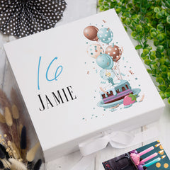 Personalised 16th Birthday Gifts For Him Keepsake Memory Box