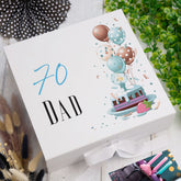 Personalised 70th Birthday Gifts For Him Keepsake Memory Box