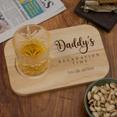 Personalised Wooden Whiskey Drink Serving Board With Name and Sentiment ukgiftstoreonline