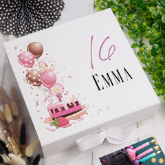 Personalised 16th Birthday Gifts For Her Keepsake Memory Box