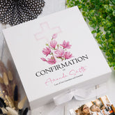 ukgiftstoreonline Personalised Confirmation Pink Cross Keepsake Memory Box Gift