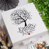 ukgiftstoreonline Personalised Family like a branches on a tree Keepsake Memory Box