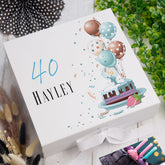 Personalised 40th Birthday Gifts For Him Keepsake Memory Box