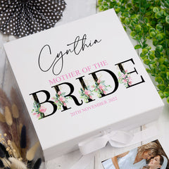 Personalised Mother Of Bride Wedding Keepsake Memory Box Gift