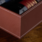 Personalised Father Of The Bride Luxury Leather Wine Bottle Box Holder Gift