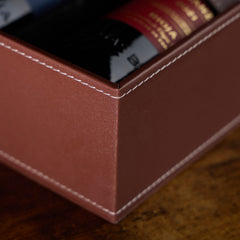 Personalised Father Of The Bride Luxury Leather Wine Bottle Box Holder Gift