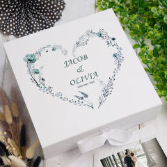 Personalised Keepsake Box Wedding Memory box Any Wording Gift