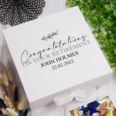 Personalised Retirement Gift Keepsake Box Memory Keepsake