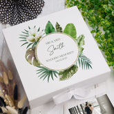 Wedding Day Gift Personalised Keepsake Memory Box Rainforest Theme
