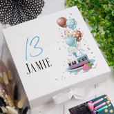 Personalised 13th Birthday Gifts For Him Keepsake Memory Box