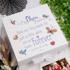 ukgiftstoreonline Personalised Nans Hold Our Hands Keepsake Memory Box