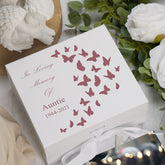 ukgiftstoreonline Personalised Auntie In Loving Memory Butterflies Keepsake Memory Box