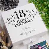 ukgiftstoreonline Personalised Any Age Happy Birthday Star Design Keepsake Memory Box