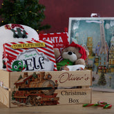 Personalised Christmas Crates With Locomotives Christmas Box Keepsakes