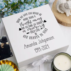 ukgiftstoreonline Personalised Those we love memorial remembrance Keepsake Memory Box Gift