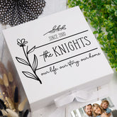 Personalised Our Story Our Life Family Sentiment Keepsake Memory Box.