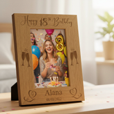 Personalised Birthday Photo Frame, Portrait Milestone Gift 13th Birthday Photo Frame ukgiftstoreonline
