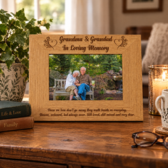 Memorial Photo Frame For Grandma & Grandad, In Loving Memory Photo Frame ukgiftstoreonline