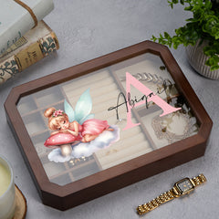 Luxury Large Wooden Jewellery Box Gift For Her With Fairy