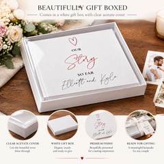 Personalised Our Story So Far Wedding Anniversary Photo Album wedding photo album ukgiftstoreonline