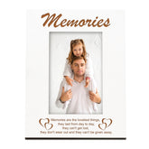 Memories Are The Loveliest Things White Wooden Photo Frame Gift