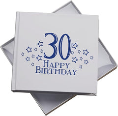 30th Birthday White Photo Album Gift For Him 50 x 6" x 4" Photos Pack of 5 Wholesale Trade Birthday Photo Album ukgiftstoreonline