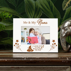 Me and My Nana Love You To The Moon White Photo Frame Gift