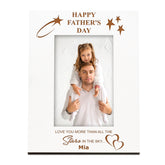 Happy Father's Day Personalised White Photo Frame Gift