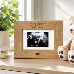 Personalised Baby Scan Frame, First Scan Photo Frame With Stand Photo Frame ukgiftstoreonline
