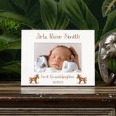Personalised First Granddaughter White Wooden Photo Frame Gift